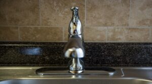 close up of kitchen faucet at the cortland apartments in adams morgan washington dc
