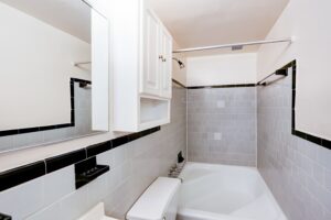 bathroom at mount pleasant apartments in nw washington dc
