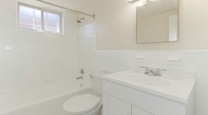 bathroom at grandview village apartments in shipley terrace washington dc