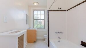 bathroom at parkside apartments in adams morgan washington dc