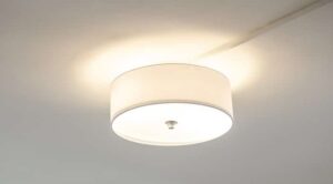 close up of installed lighting at juniper courts tax credit apartments in takoma washington dc