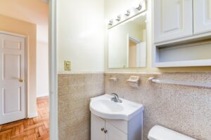 bathroom at richman apartments in congress heights washington dc