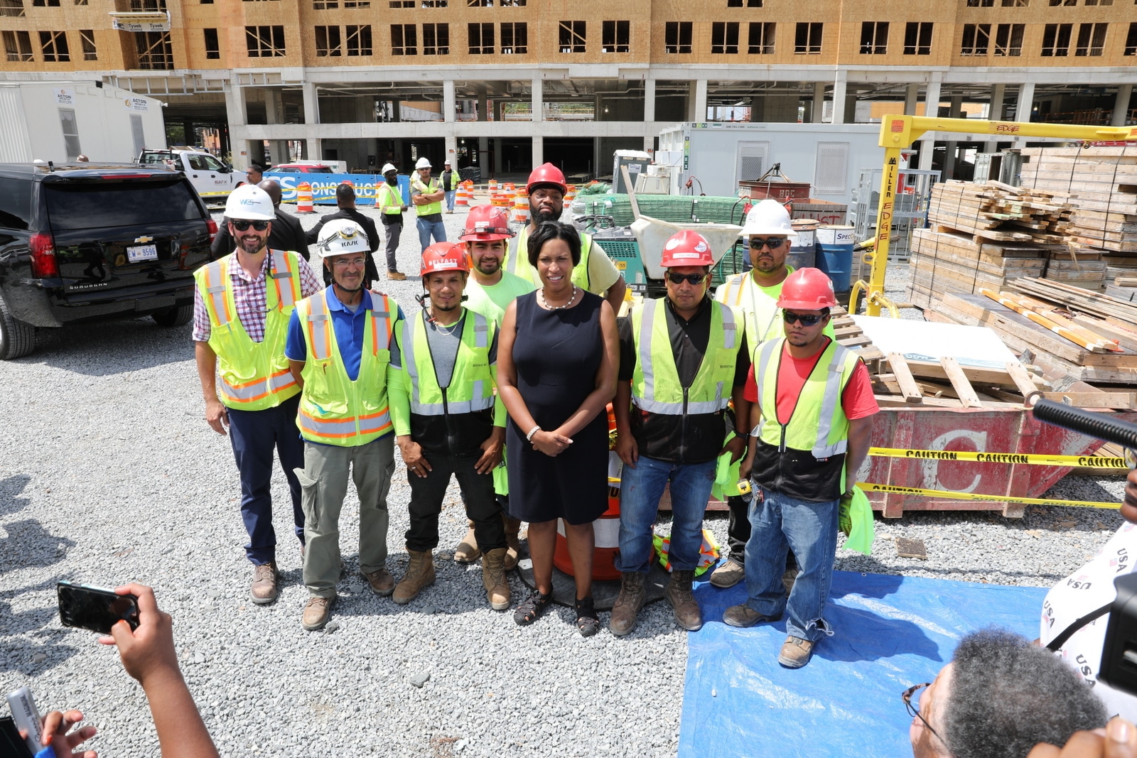 Mayor Bowser Joins WC Smith for Skyland Town Center Topping Out