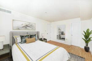 bedroom with wood flooring at jasper place tax credit apartments in congress heights washington dc