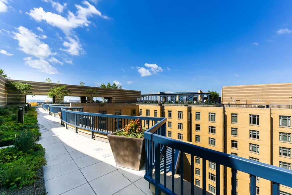 rooftop view at park chelsea apartments of the collective in washington dc