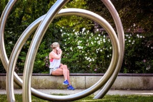 sculpture at canal park in washington dc