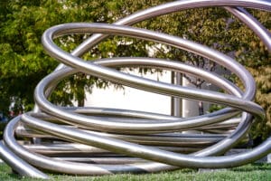 sculpture at canal park in washington dc